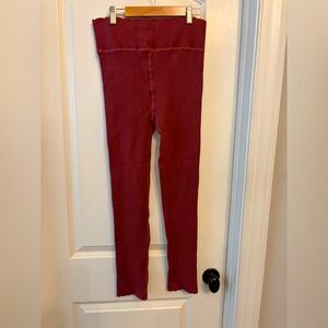 Anthropologie raspberry colored leggings with cute scallops at ankles! 
NWOT